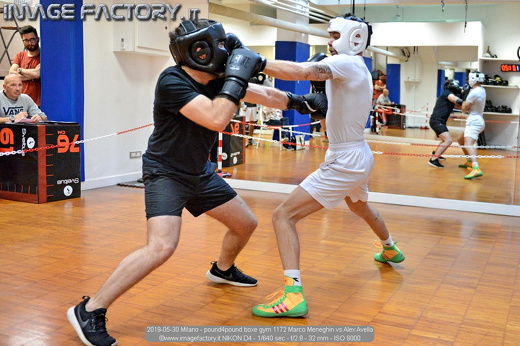 2019-05-30 Milano - pound4pound boxe gym 1172 Marco Meneghin vs Alex Avella